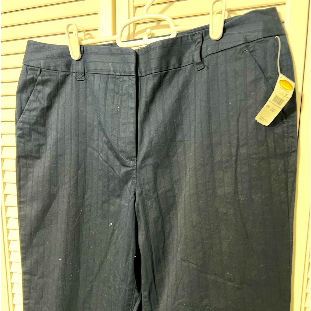 Talbots Navy Blue pinstriped pants